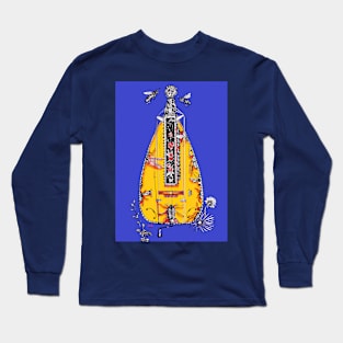 Indigo Insect Hurdy-gurdy Long Sleeve T-Shirt